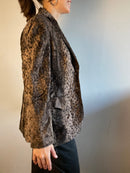 Blazer QuiSet Vintage Animal Print Elegant Women – M