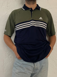 Vintage Adidas Polo Shirt black Oversized - XXL