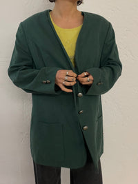 Vintage Meico Lightweight Linen Jacket Green – M/L