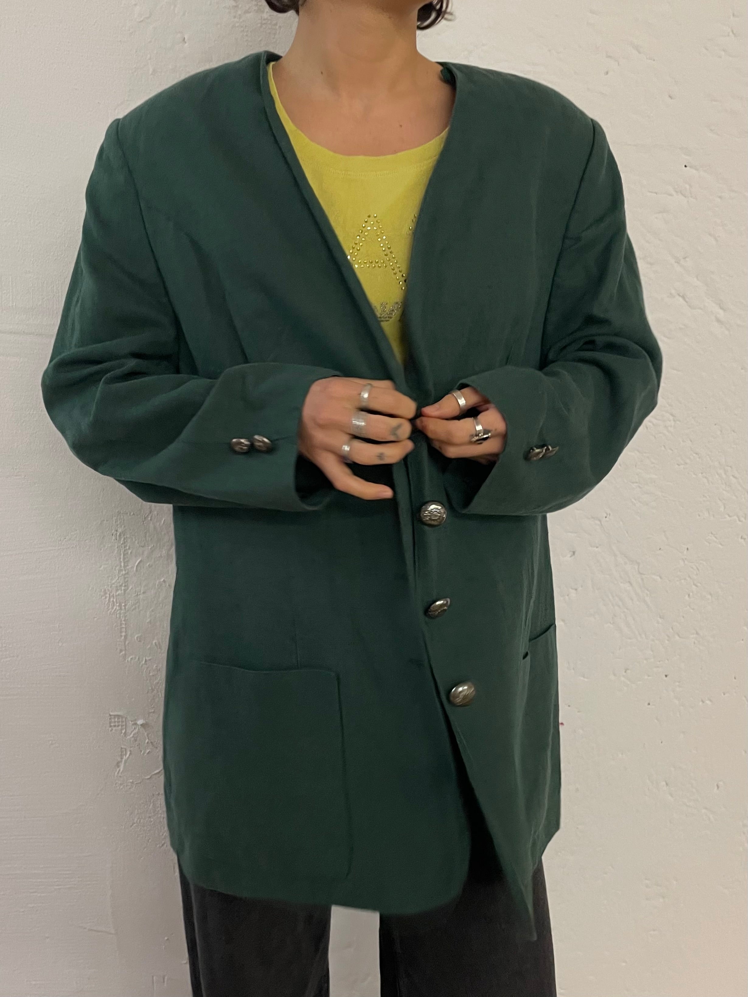 Vintage Meico Lightweight Linen Jacket Green – M/L