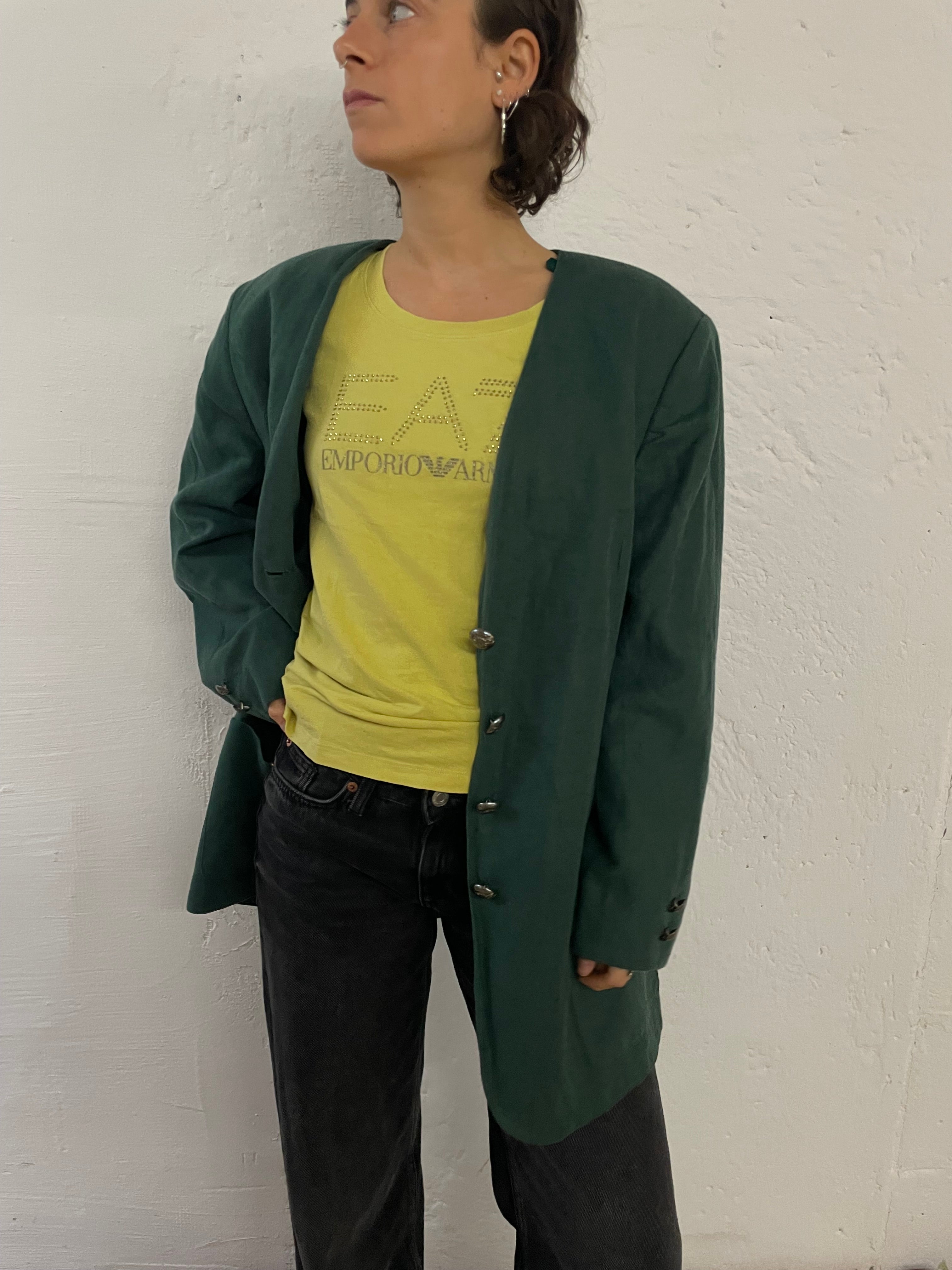 Vintage Meico Lightweight Linen Jacket Green – M/L