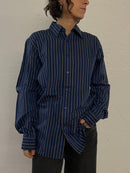 Davila Long Sleeve Shirt Blue Unisex – M