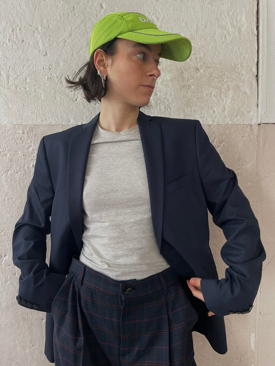 Blazer Vintage Zara Elegant Long Sleeve Jacket Blue Unisex – M