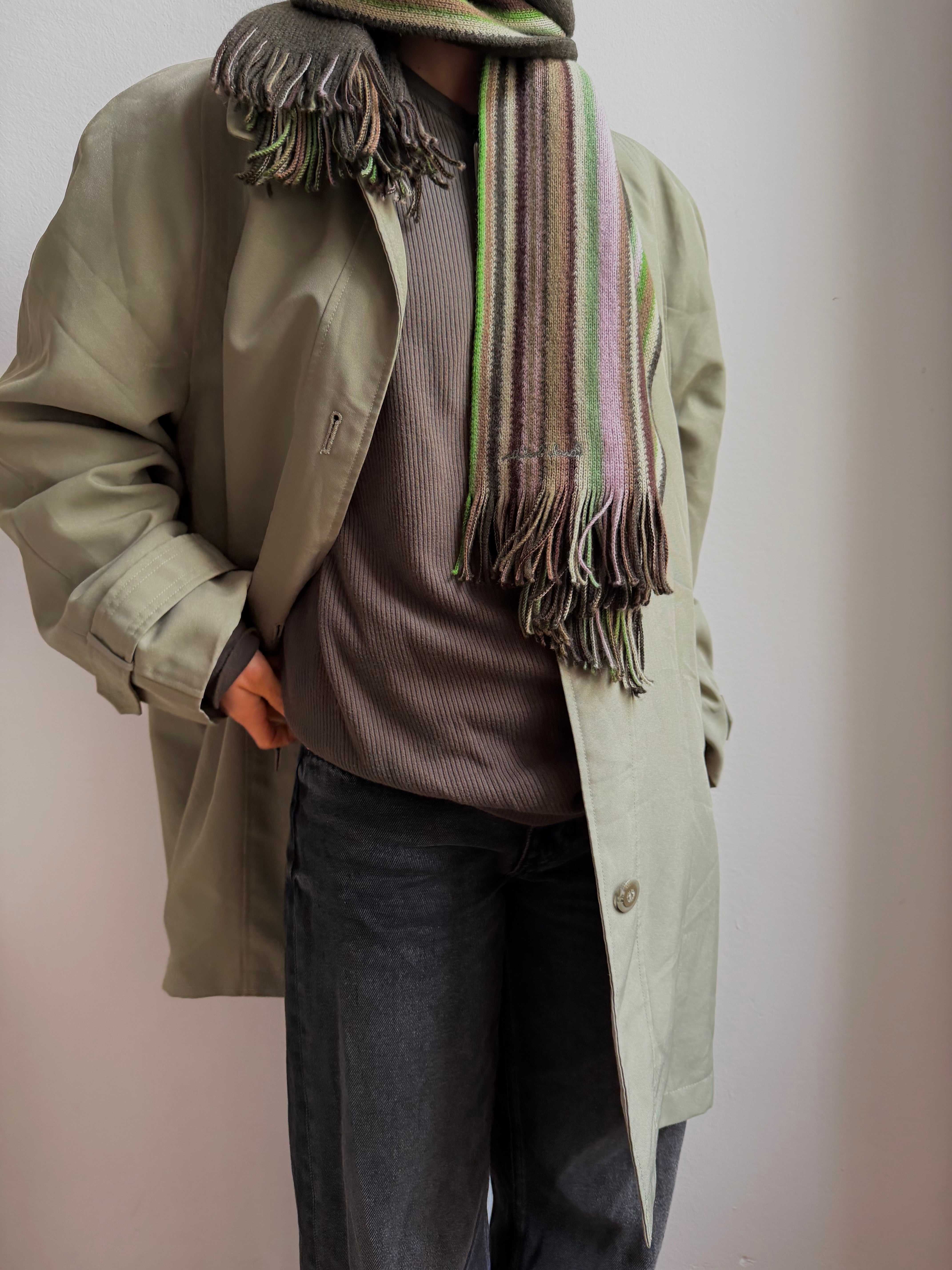 EWM Pure Classic Trenchcoat Green Unisex - M