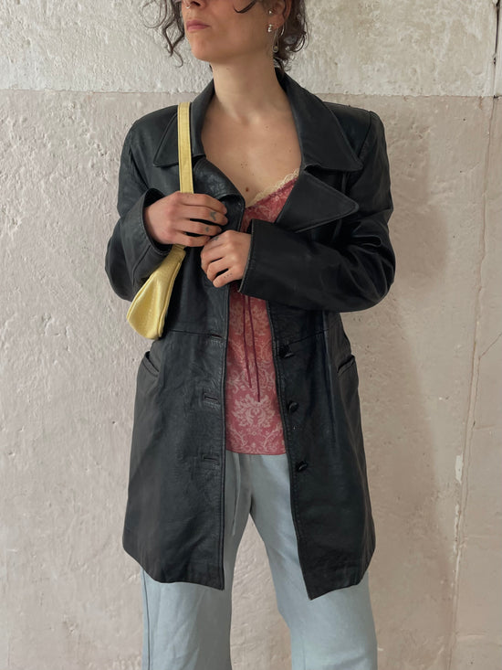 Vintage Ledermantel M