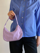 Bag Small Shoulder Bag Purple Zip Closure – One Size