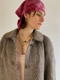 Coat Vintage Y2K Women Lama & Wool Blend – M