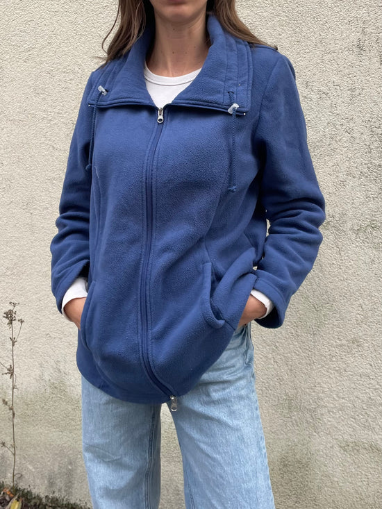 Fleece Jacke Blau Unisex L