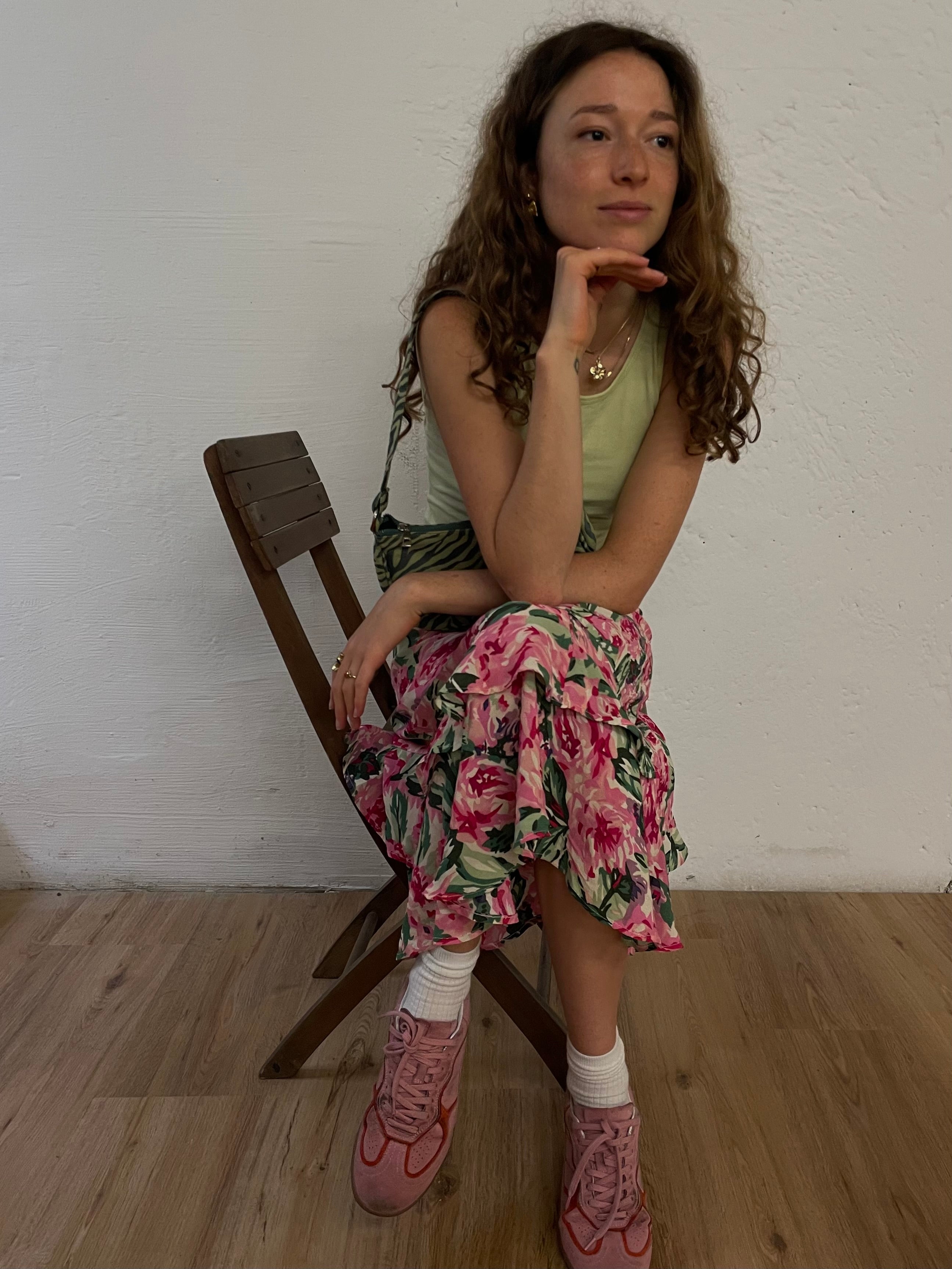 Blumen Rock M - Kleiderhaufen - Default Title