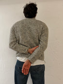 Vintage Wool Pullover Grey Wool Longsleeve Unisex – L