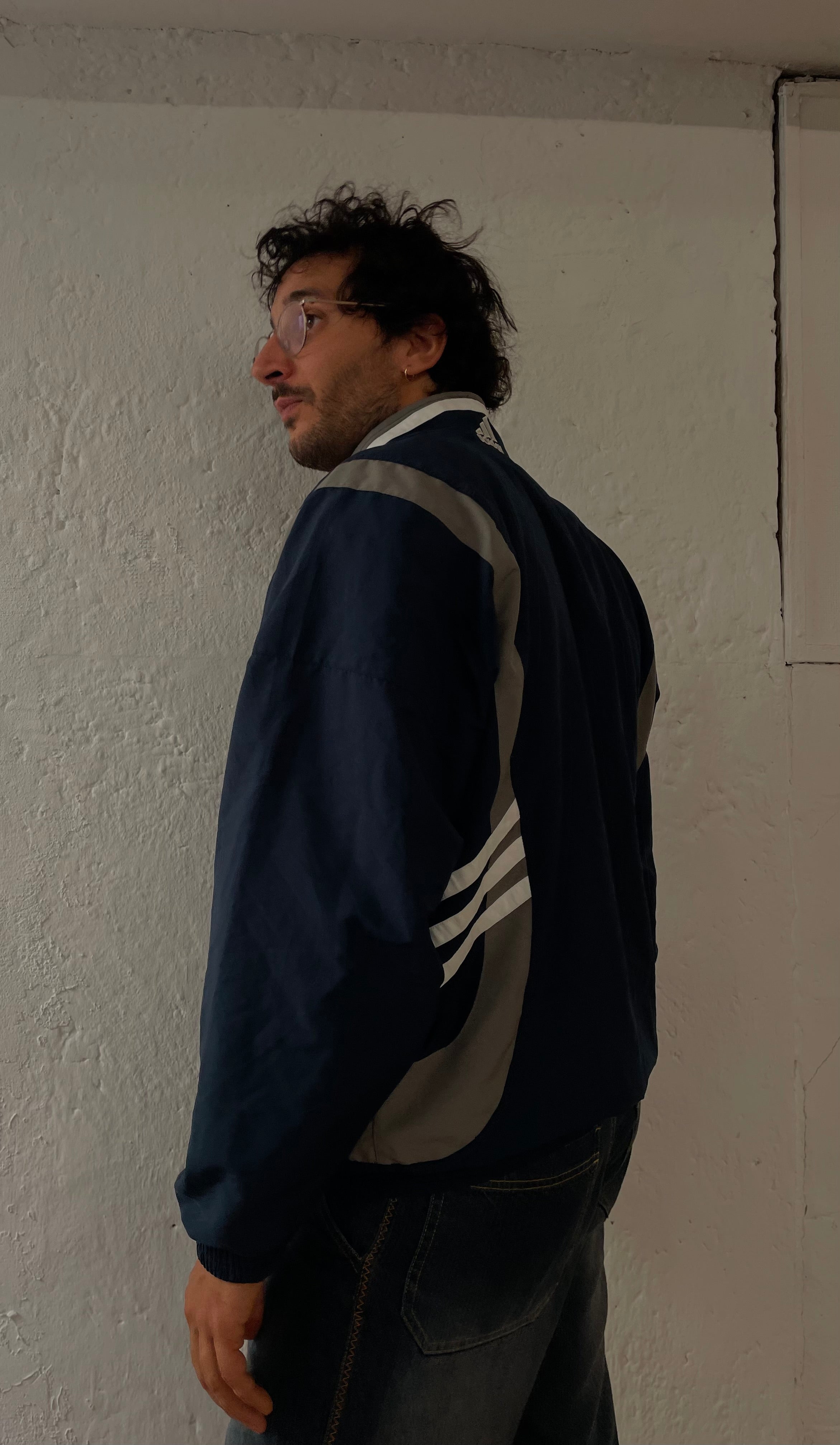 Vintage Adidas Track Jacket Blue Unisex - XL