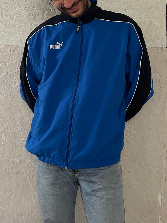 Vintage Puma Track Jacket Blue Oversized -  XL