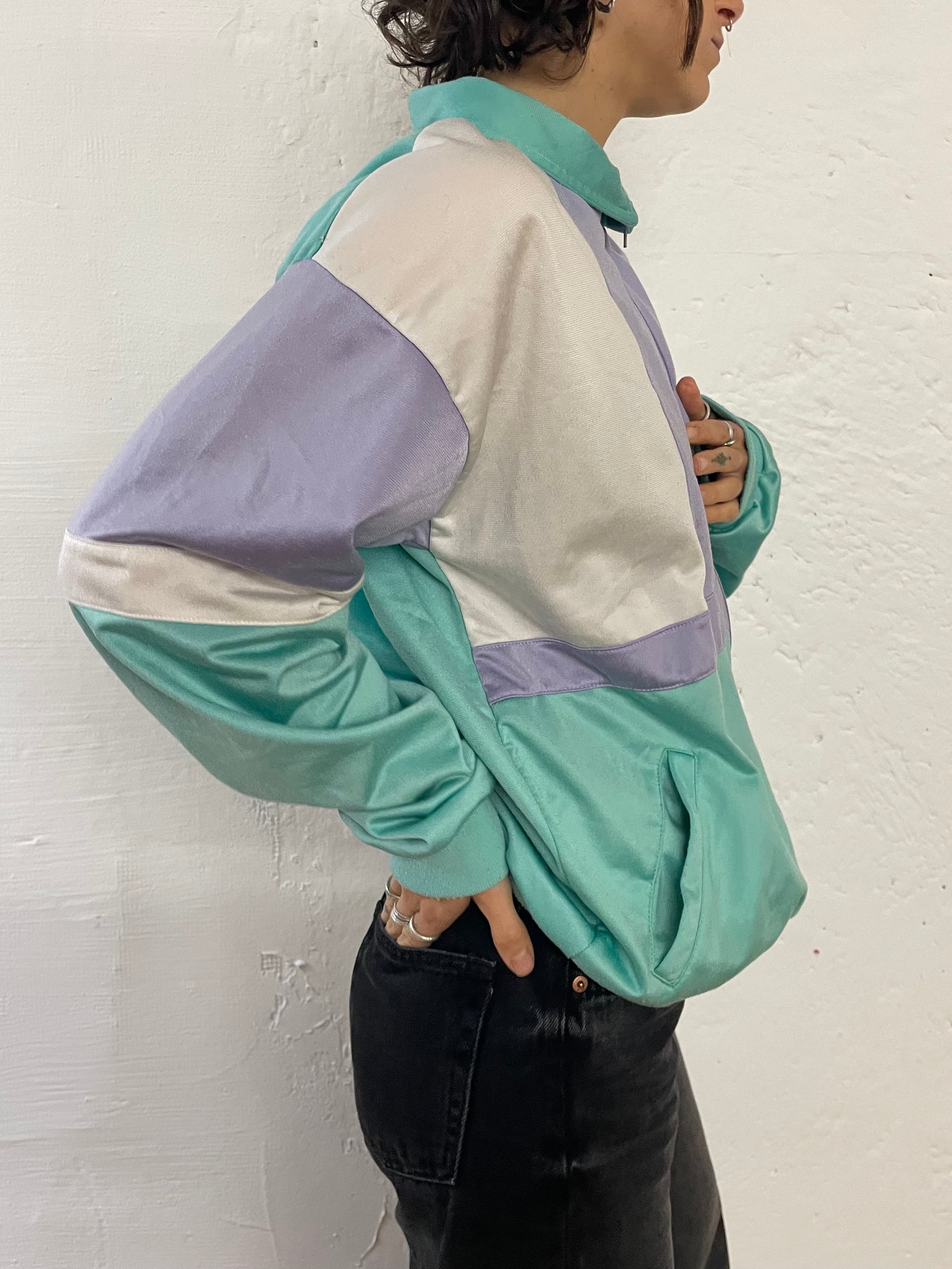 Vintage Style Blue Wings Sport Jacket – Blue – S