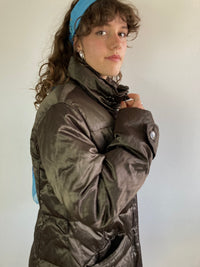 Puffer Jacket Vintage Brown Bronze Warm Geox Unisex – M