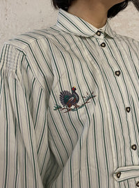 Bluse mit Herz Knöpfen und Henne - Kleiderhaufen - Default Title