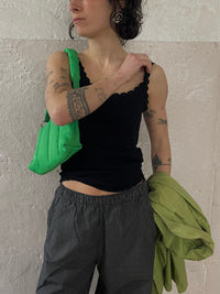 Schwarzes Trägertop S - Kleiderhaufen - Default Title