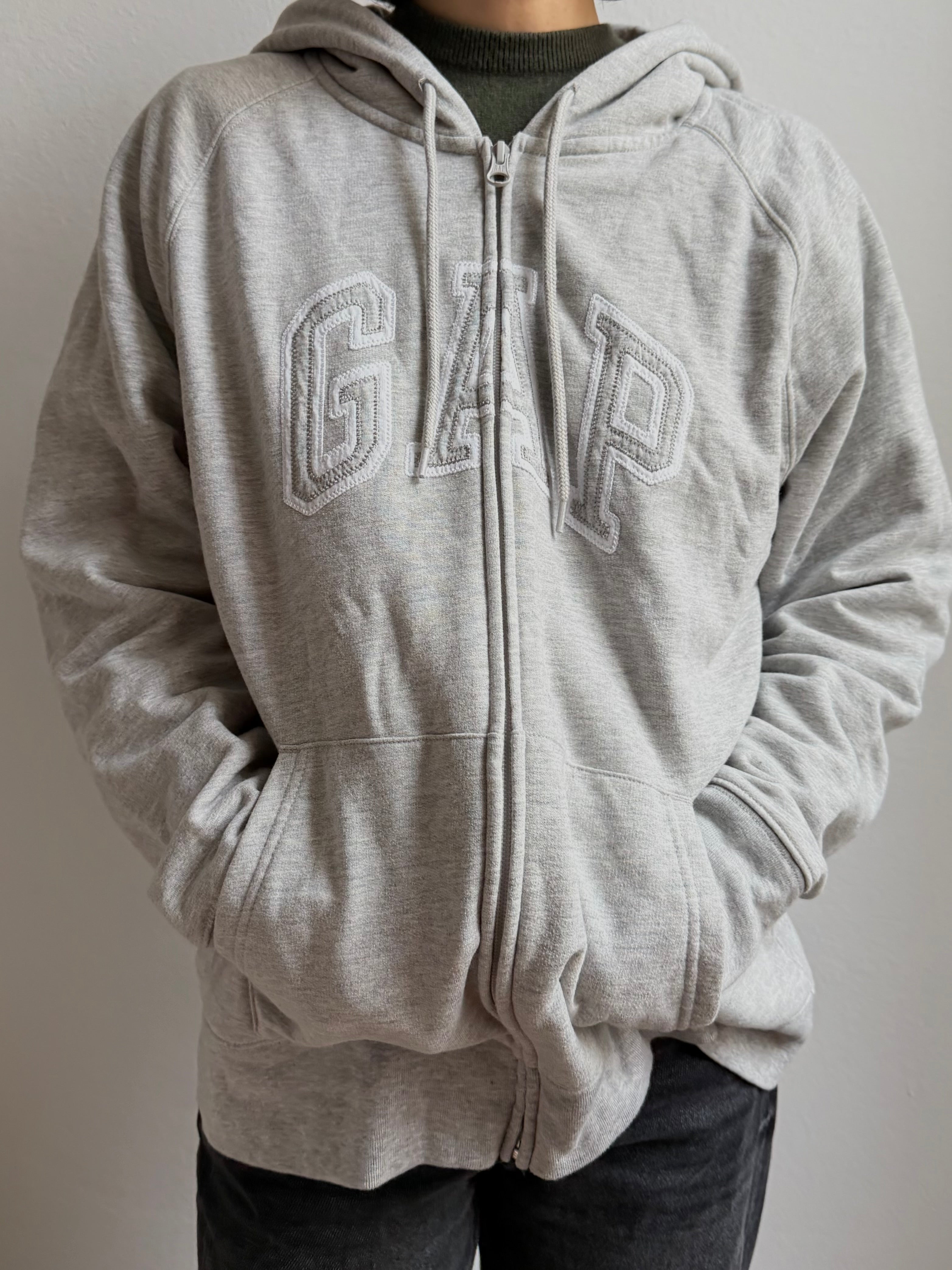 Cap Sweater Jacket Grey Unisex - XL