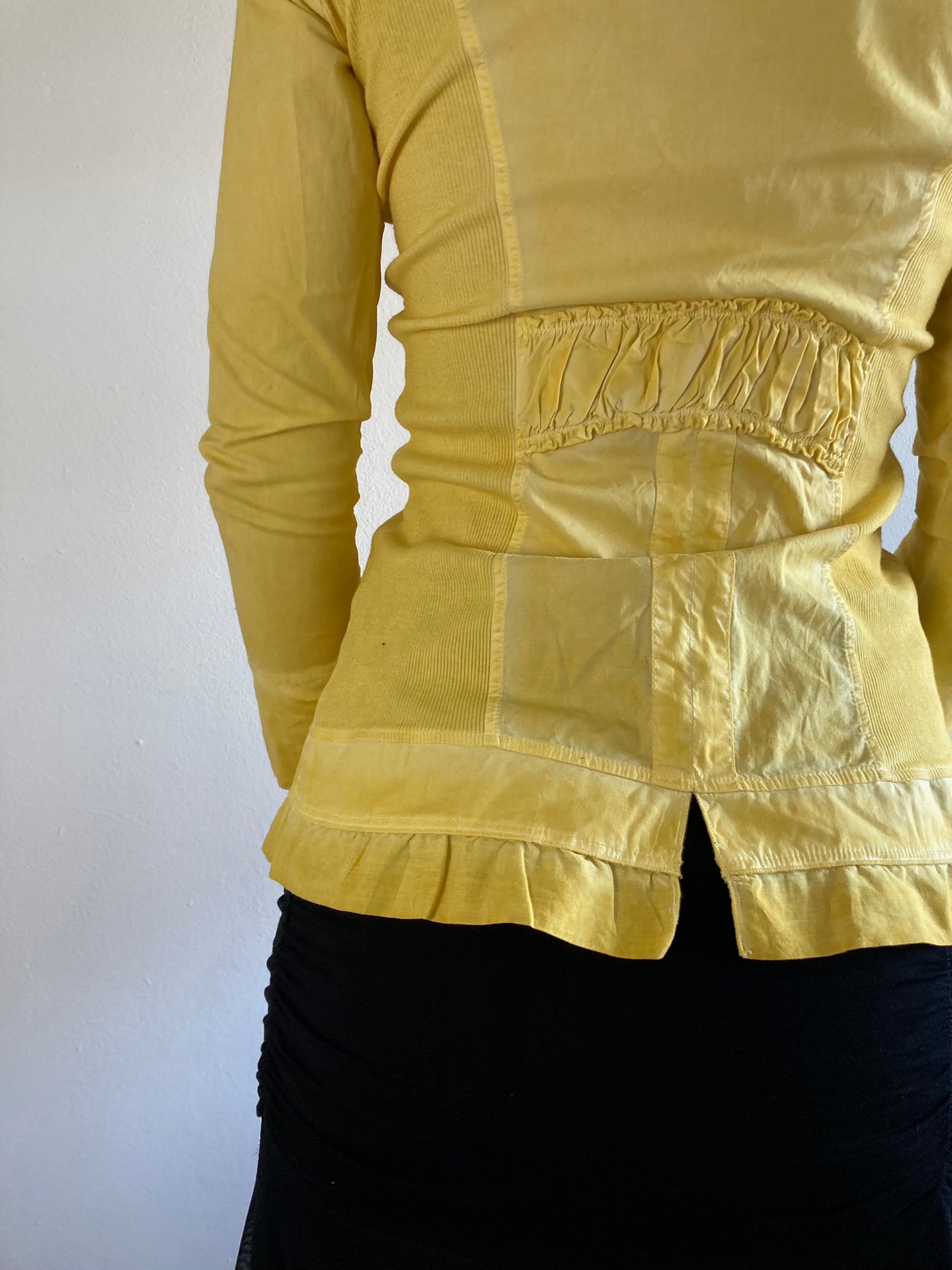Blouse Vintage Made in Italy Button Detail Elegant Layering Women – M/L