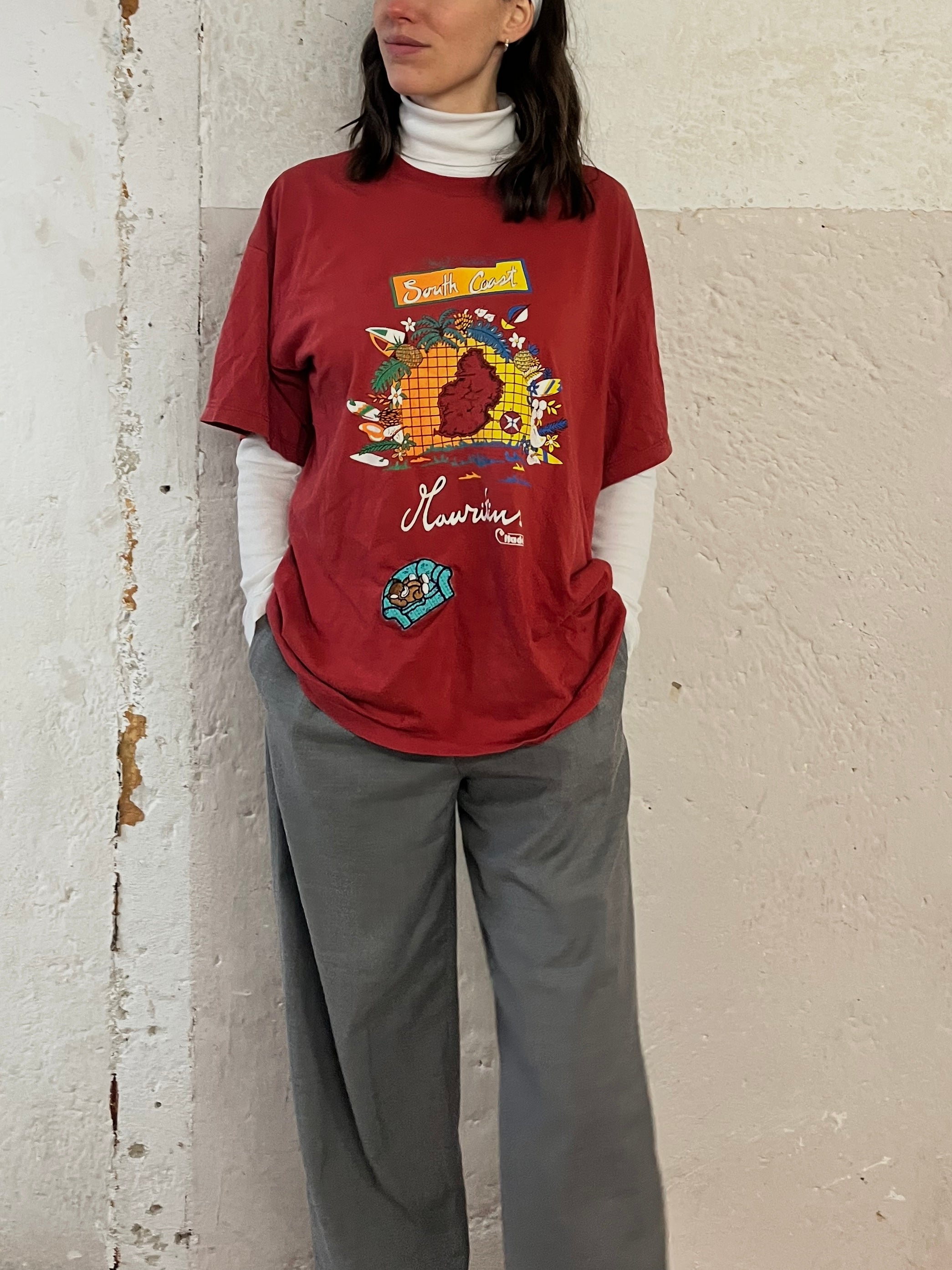 Vintage Shirt with CUTE little Patch - Kleiderhaufen - Default Title