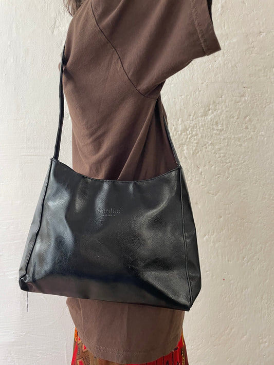 Ledertasche Schwarz Cardini