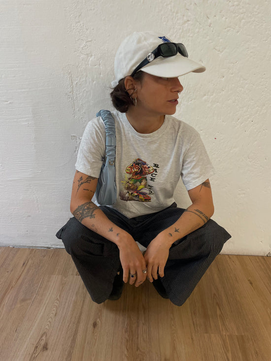 Hellgraues Shirt "race Kid" S