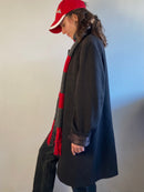 Coat Griffe Noire Brown Wool-Blend Spring Coat Unisex – M/L