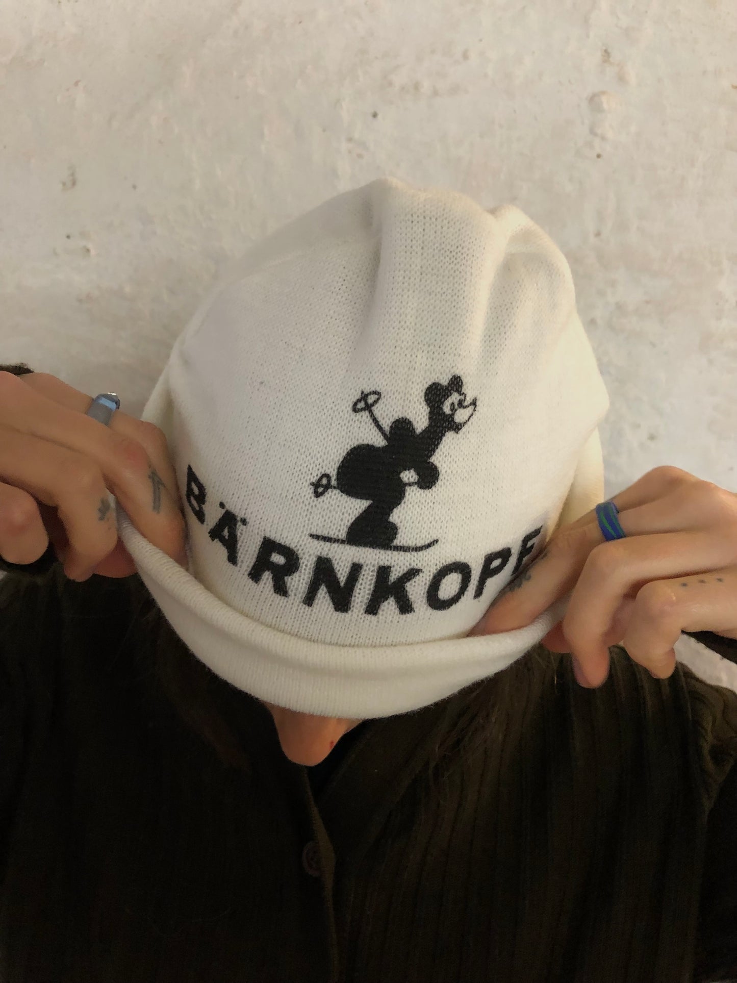 Bärenkopf Beanie White