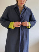 Trenchcoat Vintage Kem Unisex Layering Unisex Coat – L