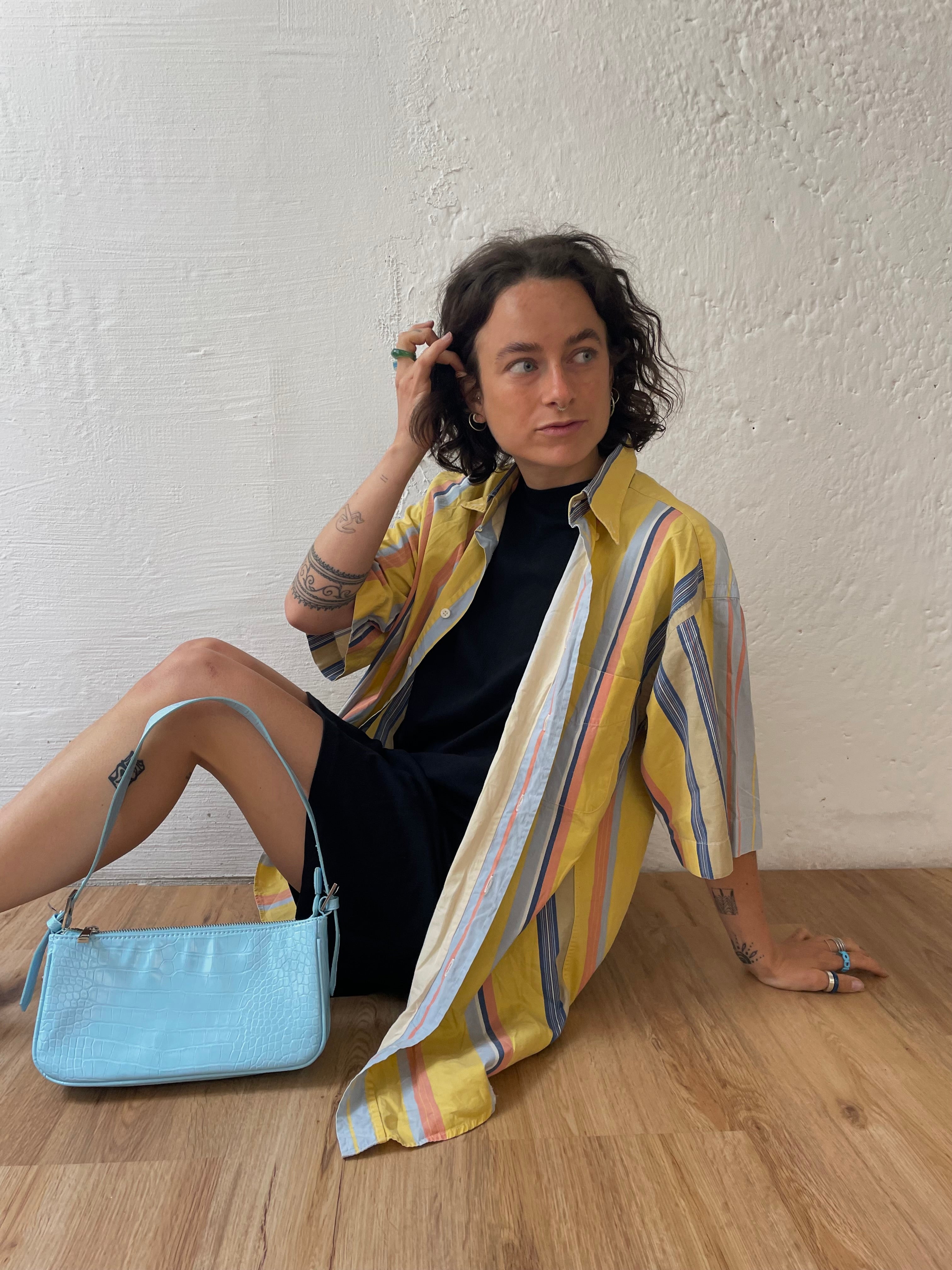 Gelbes Kurzarmhemd M/L - Kleiderhaufen - Default Title