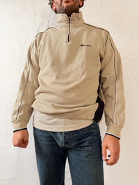 Zip Pullover Champion Embroidered Chest Logo – XL