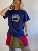 T-Shirt Cambridge University Front Print Fruit of the Loom Blue Layering – XL