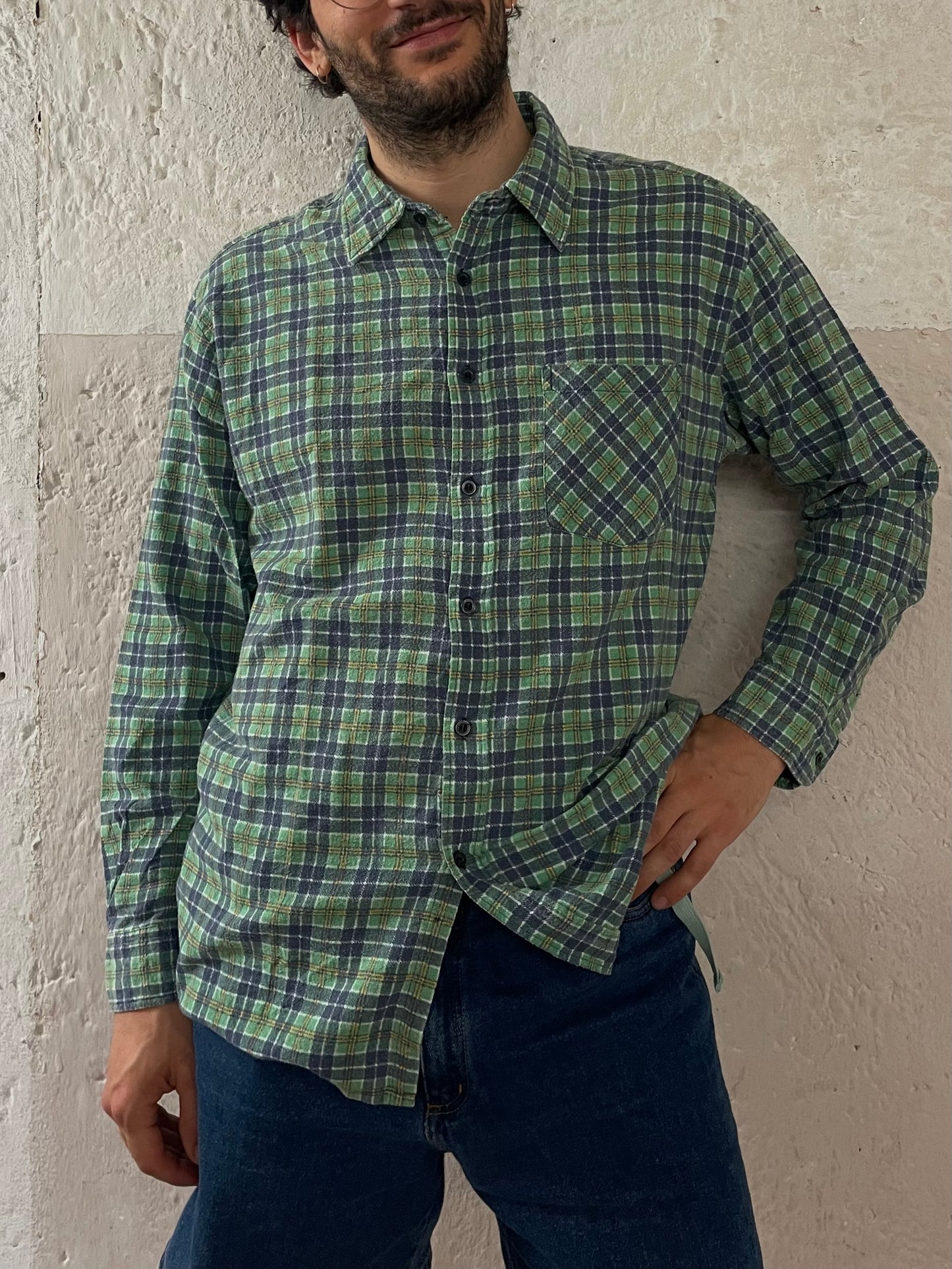 Unisex Stoffhemd L