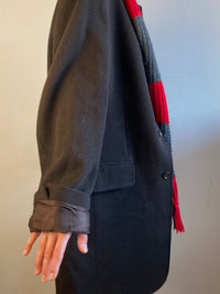 Coat Griffe Noire Brown Wool-Blend Spring Coat Unisex – M/L