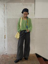 Vintage Sweater grell grün M - Kleiderhaufen - Default Title