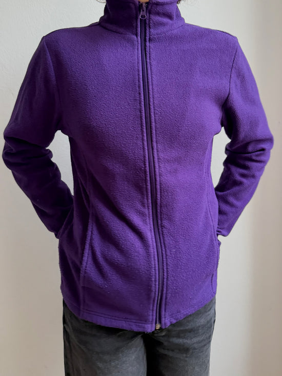 Vintage Fleece Jacket Purple Unisex - M