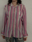 Vintage Lightweight Claudio Long Sleeve Shirt Pink – M