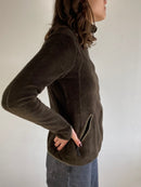 Fleece Jacket Vintage Seeland Brown Outdoor Hunting Style Warm Layering – M