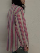 Vintage Lightweight Claudio Long Sleeve Shirt Pink – M