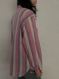 Vintage Lightweight Claudio Long Sleeve Shirt Pink – M