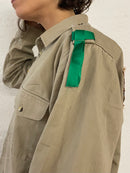 Autumn Style Brown/Grey Jacket - Patches Front & Back – M