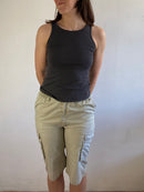 Top Shirt Slim Fit Basic Summer Grey Black Women – M