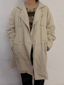 Warm Trenchcoat Light Grey Sleeve Details – M