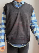 Giramondo Wool Pullunder Unisex Grey - L