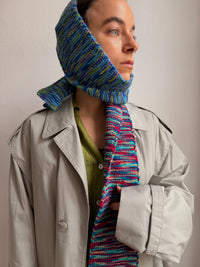 Knitted Scarf Colorful - One Size