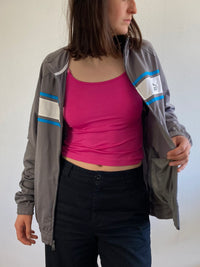 Track Jacket Vintage Y2K Puma Grey Blue Logo Unisex – L