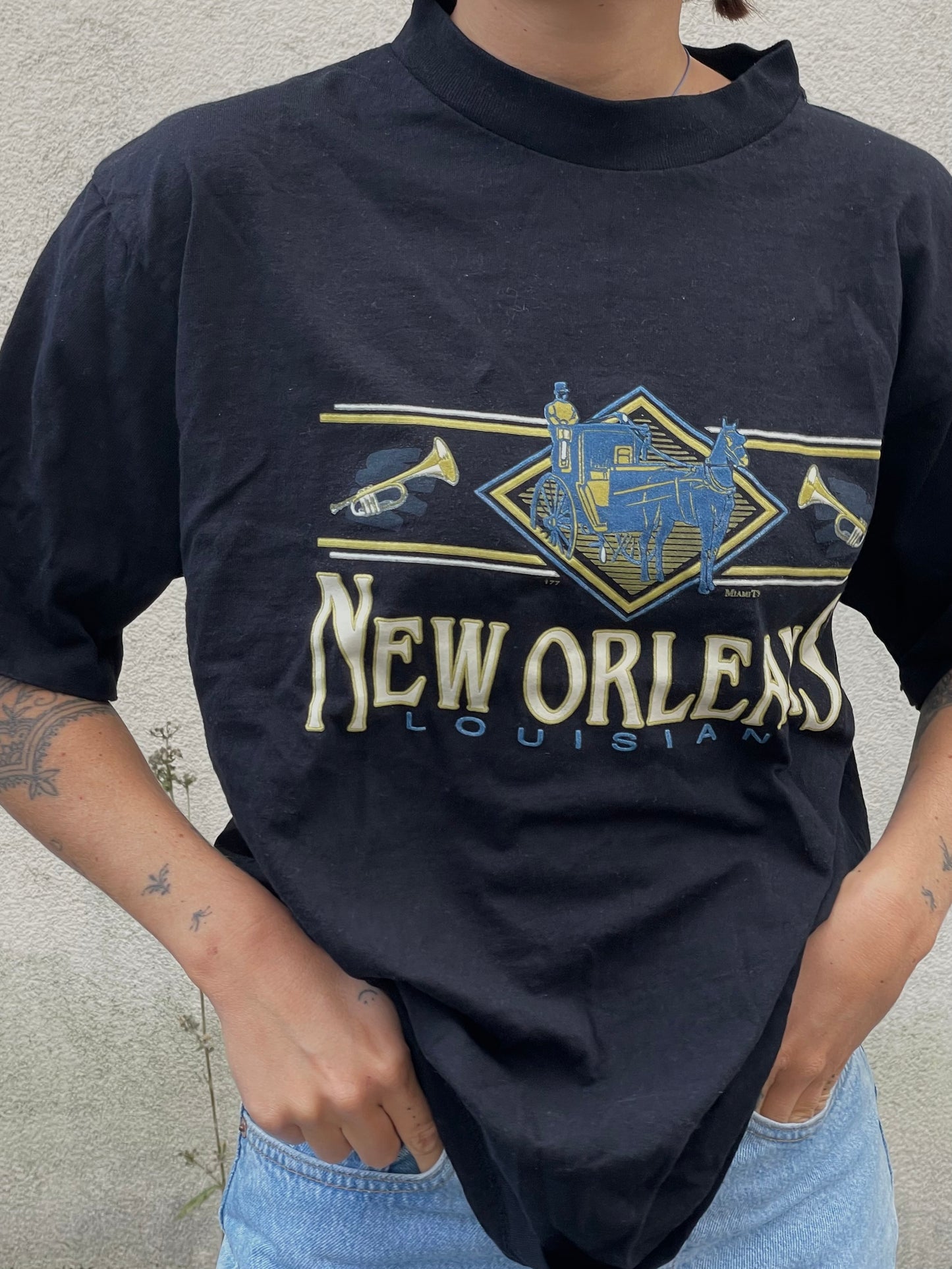 New Orleans T-Shirt Black