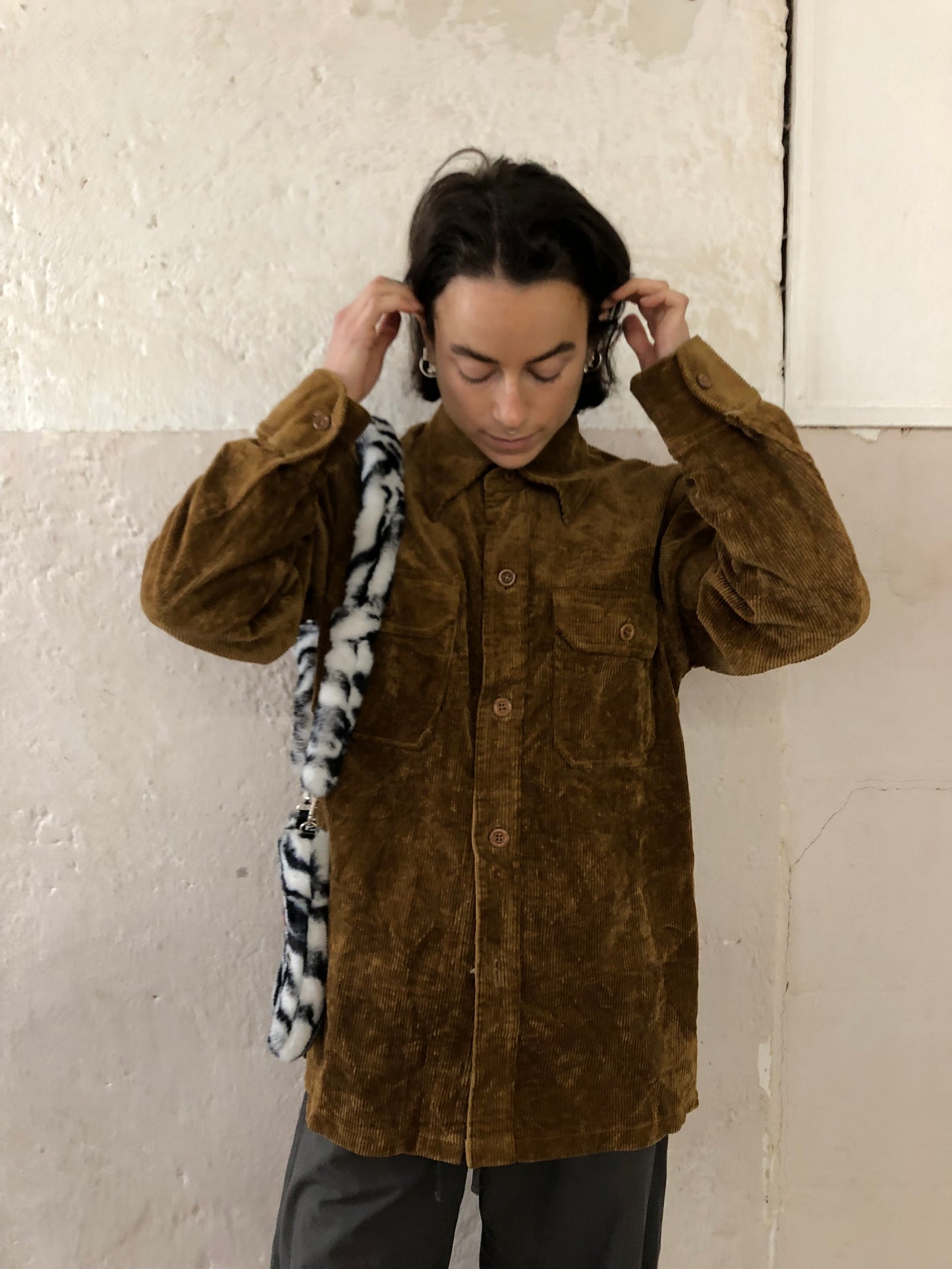 Braune Cord Jacke