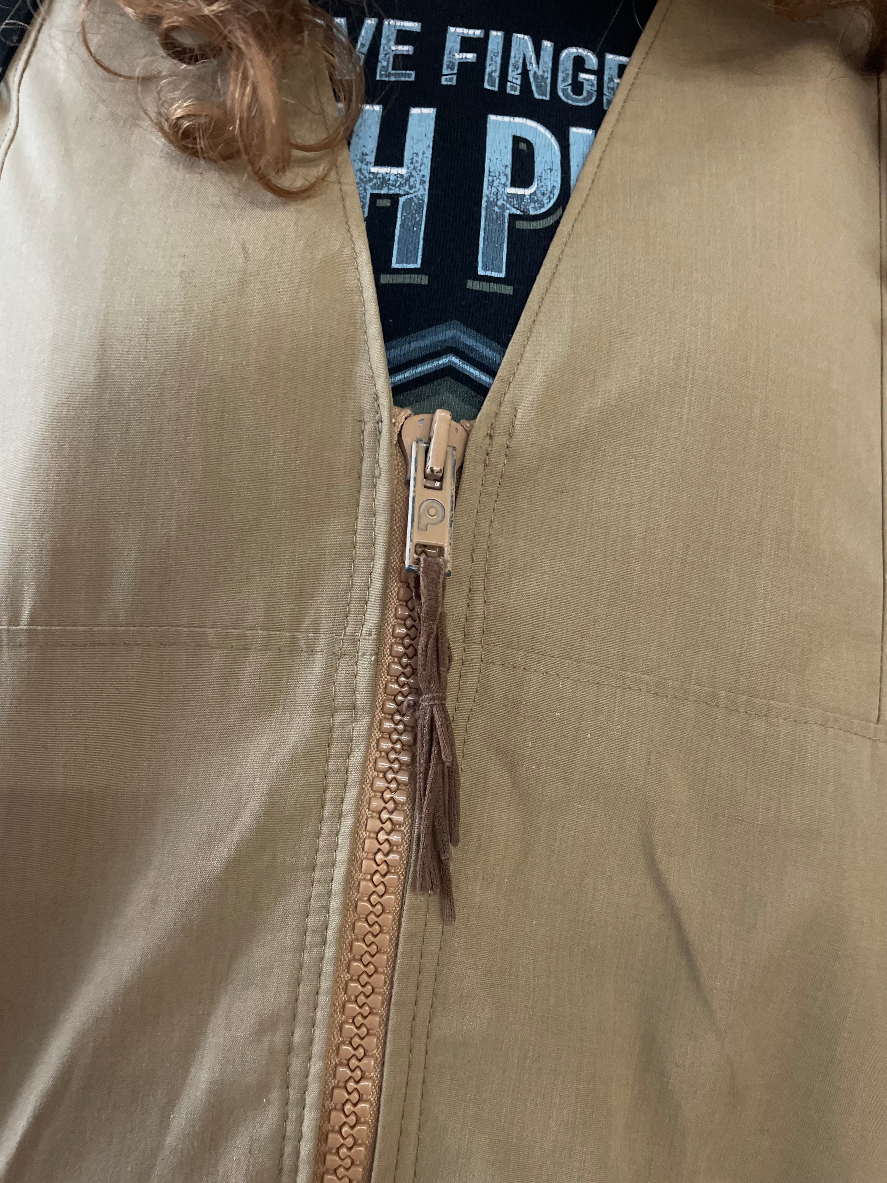 Braune Weste Unisex oversized XL