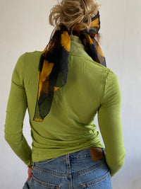 Longsleeve Turtleneck RIANI Vintage Green Elegant Slim Fit – S/M