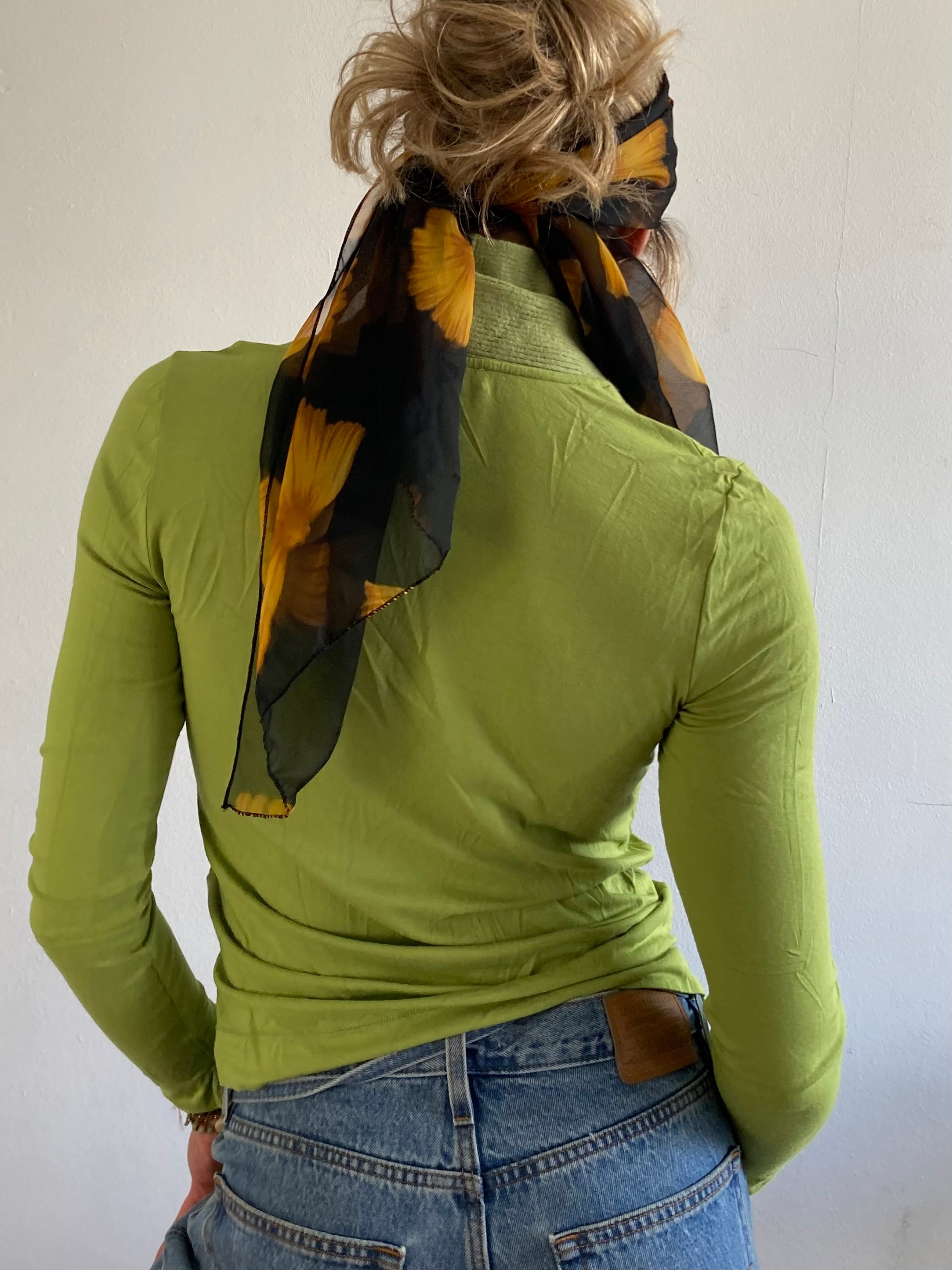 Longsleeve Turtleneck RIANI Vintage Green Elegant Slim Fit – S/M